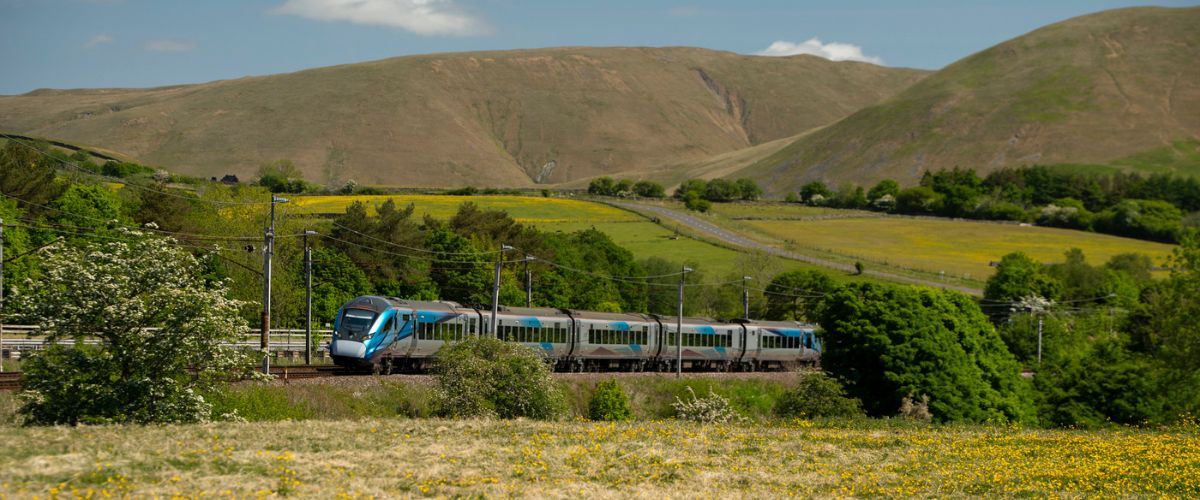 Avanti West Coast train in Cumbria